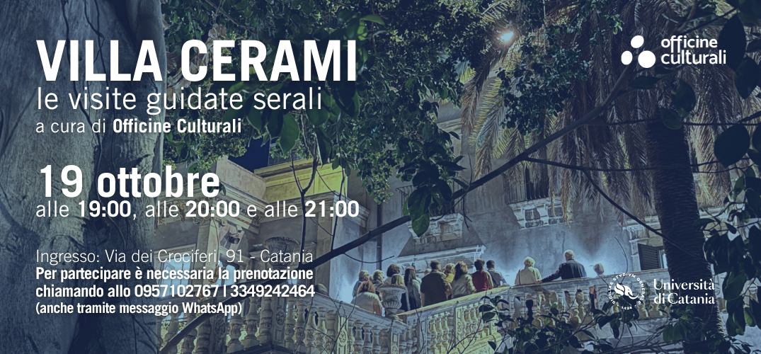 Villa Cerami: le visite guidate serali | ottobre 2024