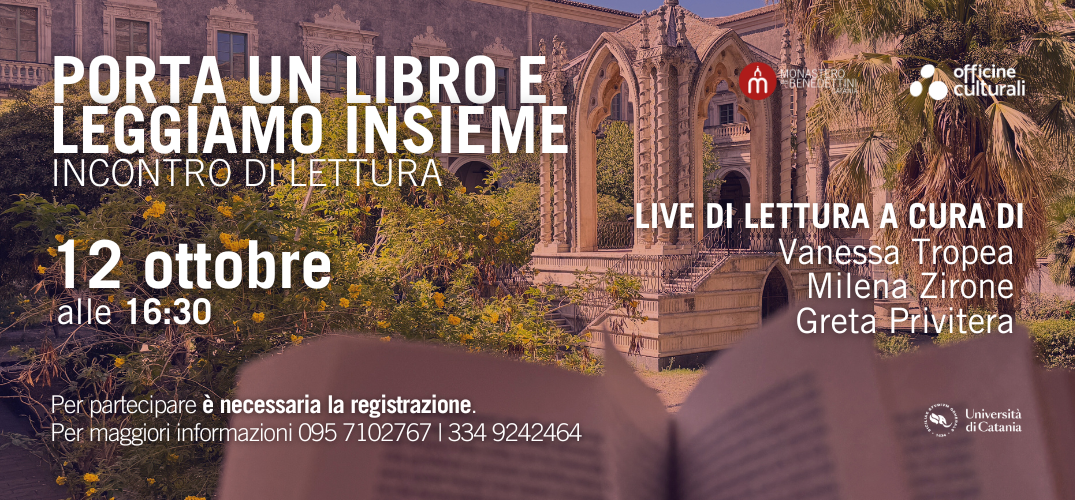 Porta un libro e leggiamo insieme: incontro di lettura | Monastero dei Benedettini